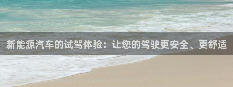 新宝gg官方主管：新能源汽车的试驾体验：